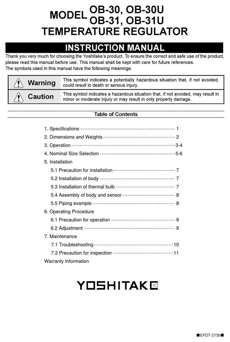 Yoshitake OB-30 instruction manual