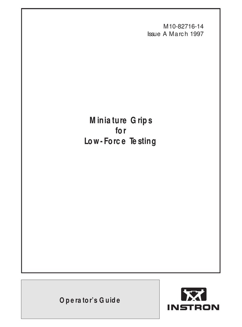 Instron 2716-016 Operator's guide