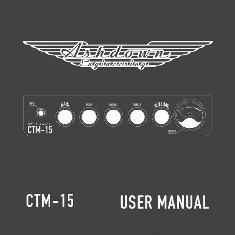 Ashdown CTM-15 Valve user manual