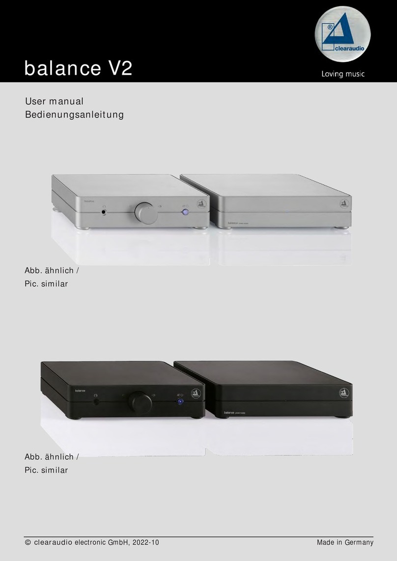 Clearaudio balance V2 user manual