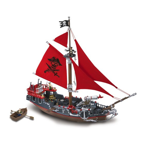 Mega Bloks PYRATES Admiral Scathe's Predator 3619 Assembly instructions