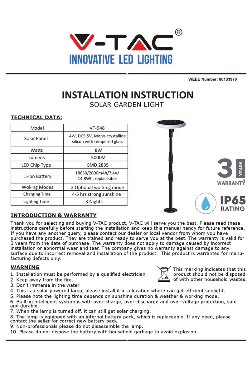 V-TAC VT-948 Installation instruction