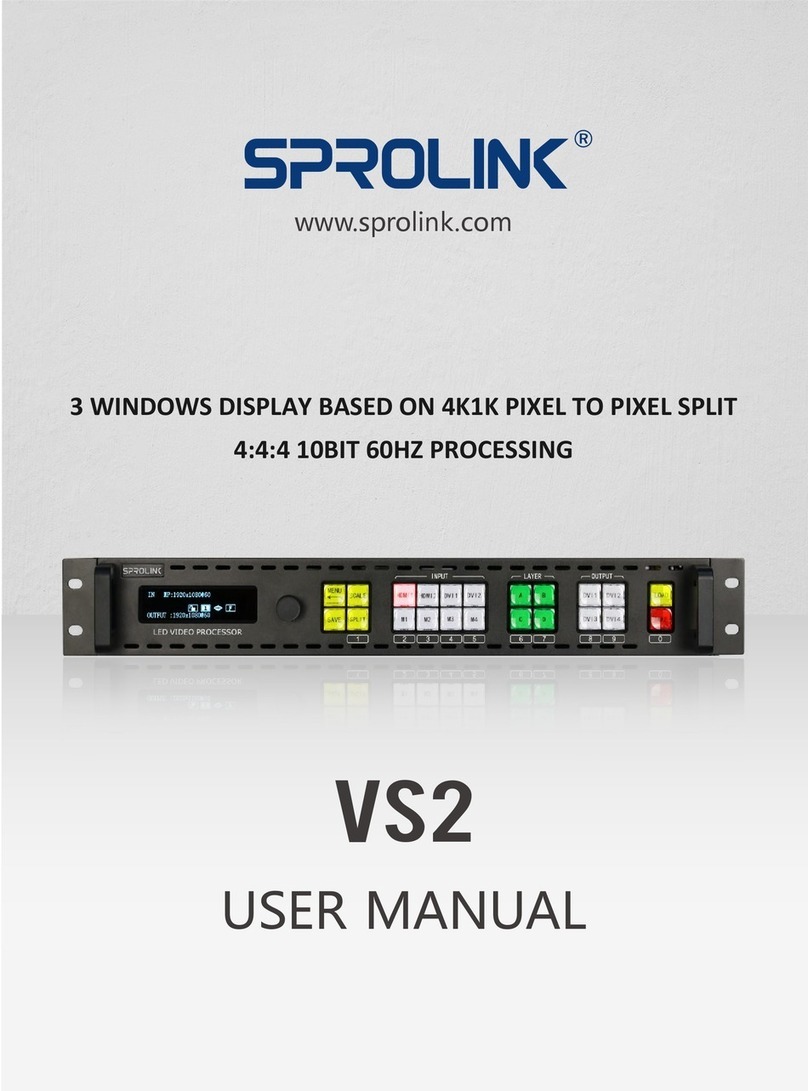 SPROLINK VS2 user manual