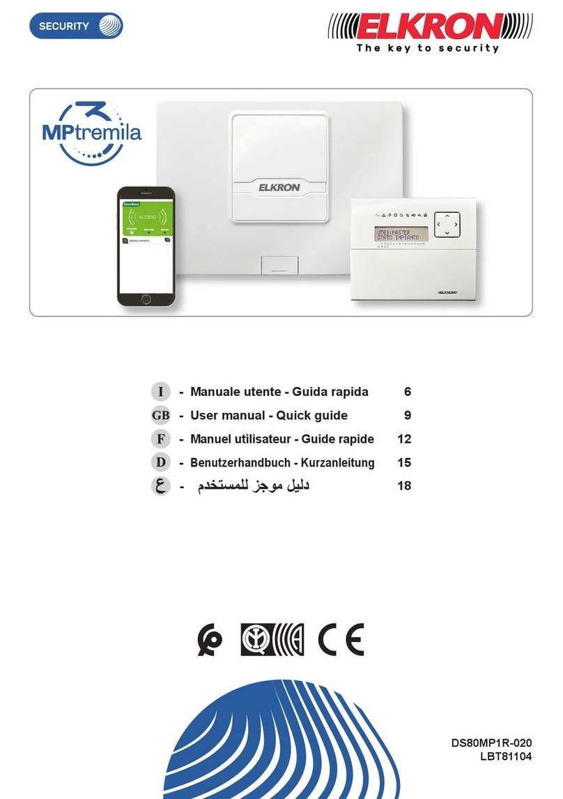 Elkron MP3040 User manual