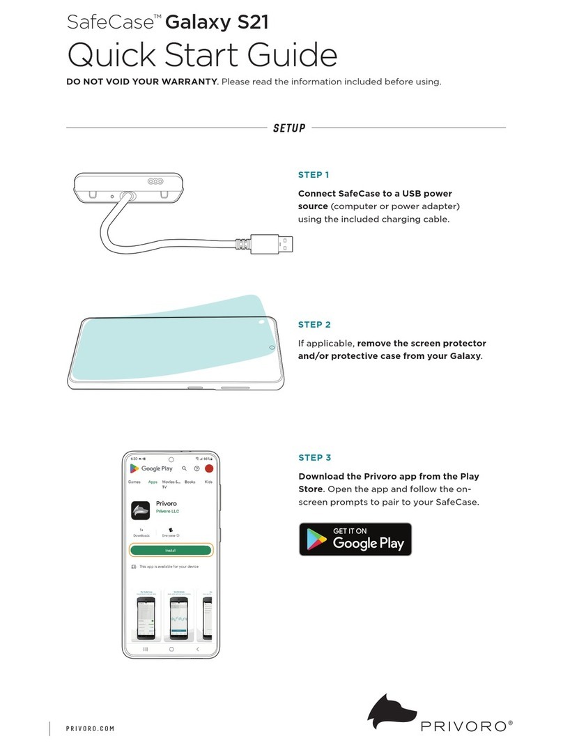 Privoro SafeCase Galaxy S21 quick start guide