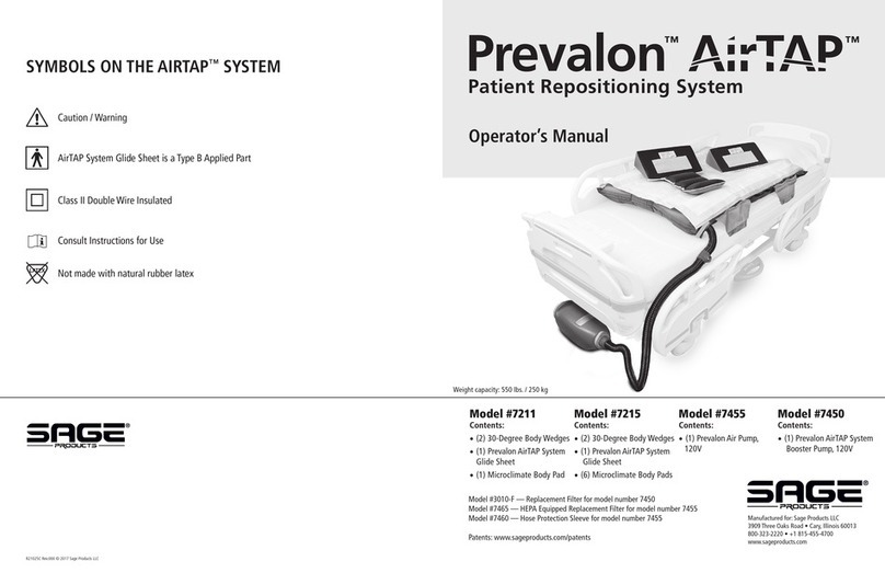 Sage Products Prevalon AirTAP 7211 Operator's manual