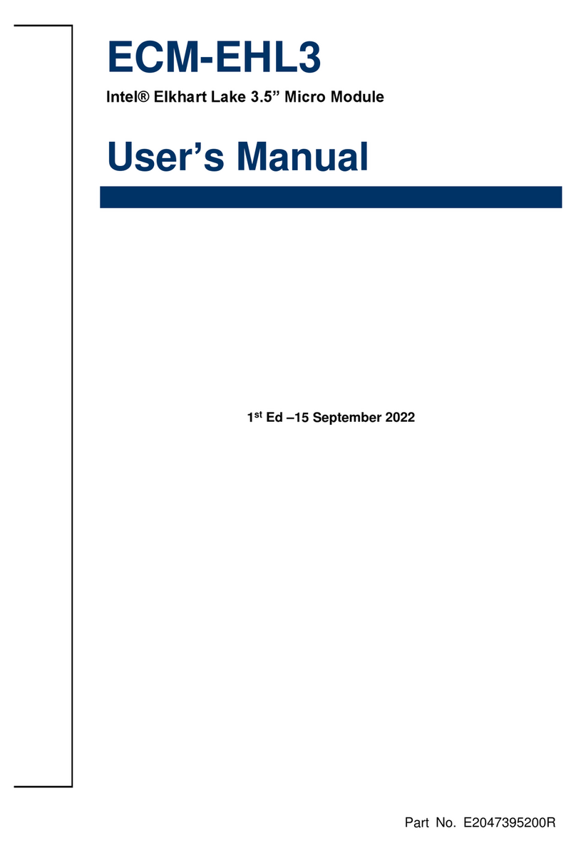 Avalue Technology ECM-EHL3 user manual