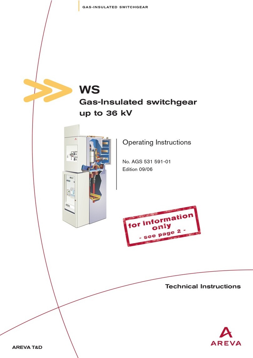 Areva WS Series operating instructions