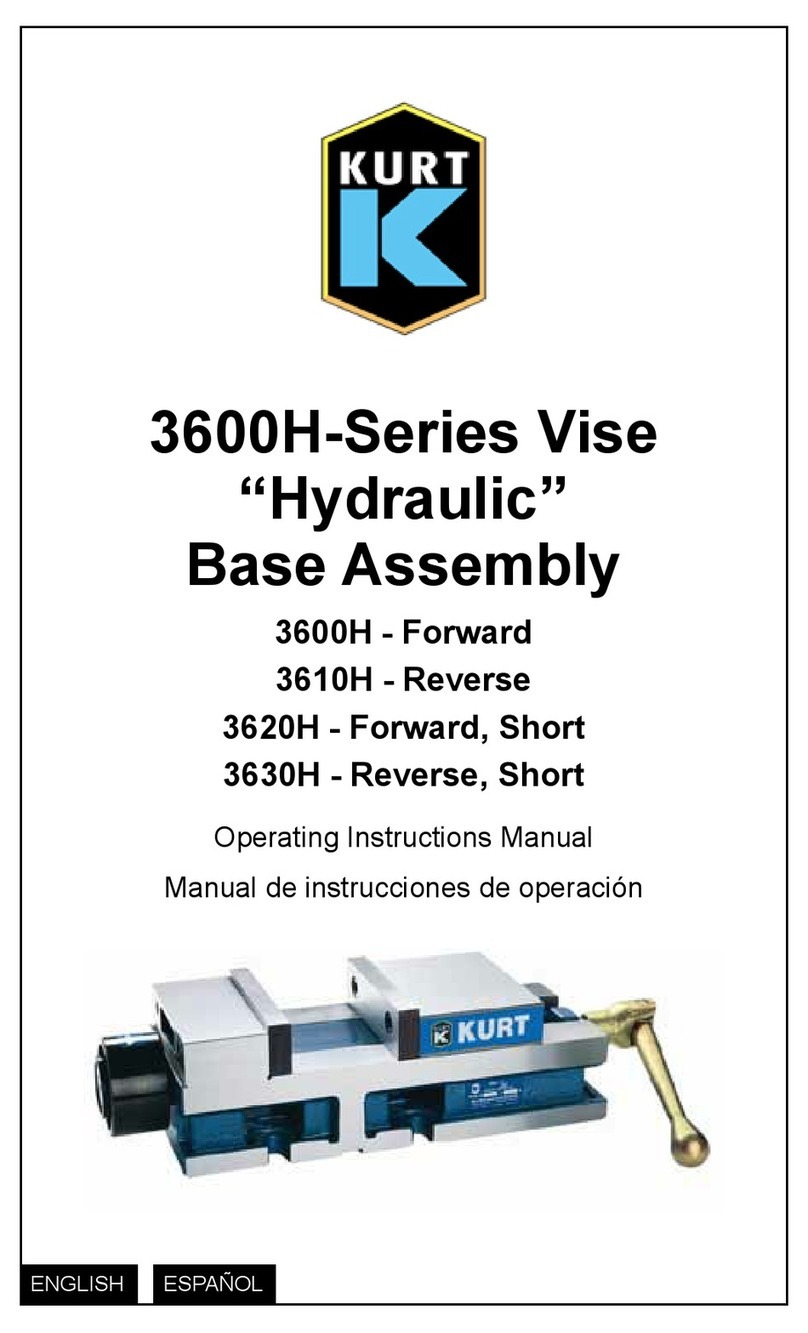 Kurt 3600H Series Operating instructions manual