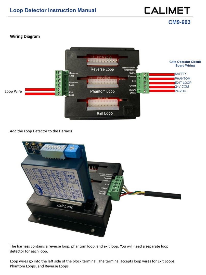 Calimet CM9-603 instruction manual