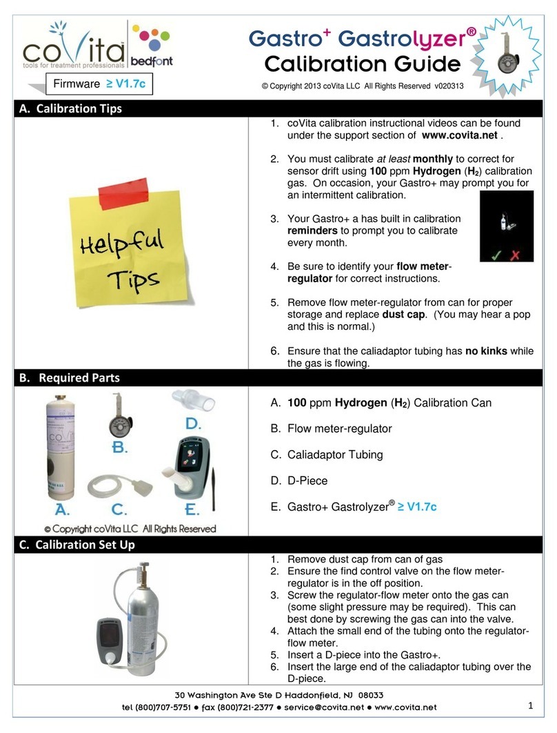 Covita Gastro+ Gastrolyzer Use and care manual