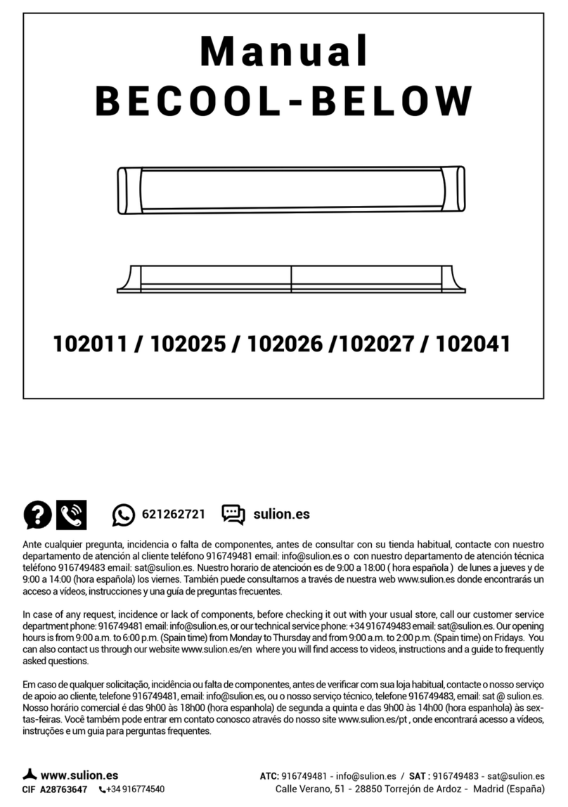 Sulion BECOOL-BELOW 102011 manual