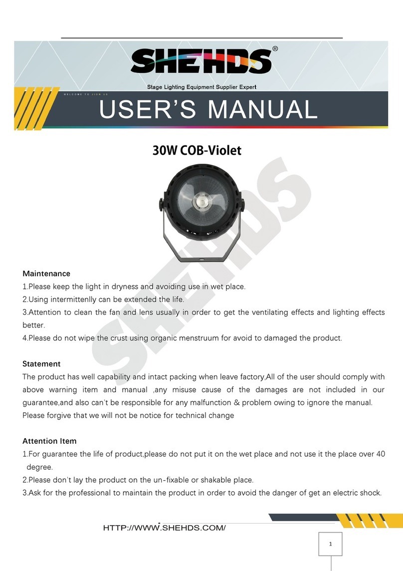 Shehds 30W COB-Violet user manual