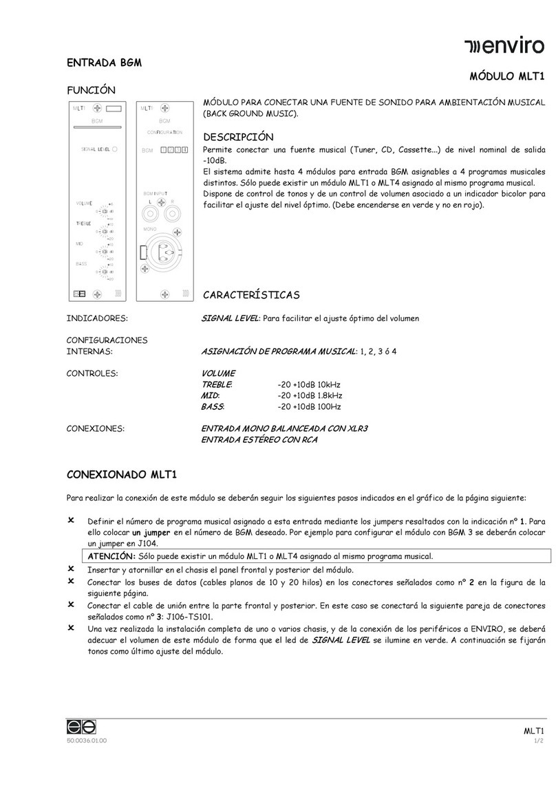 Enviro MLT1 instruction manual