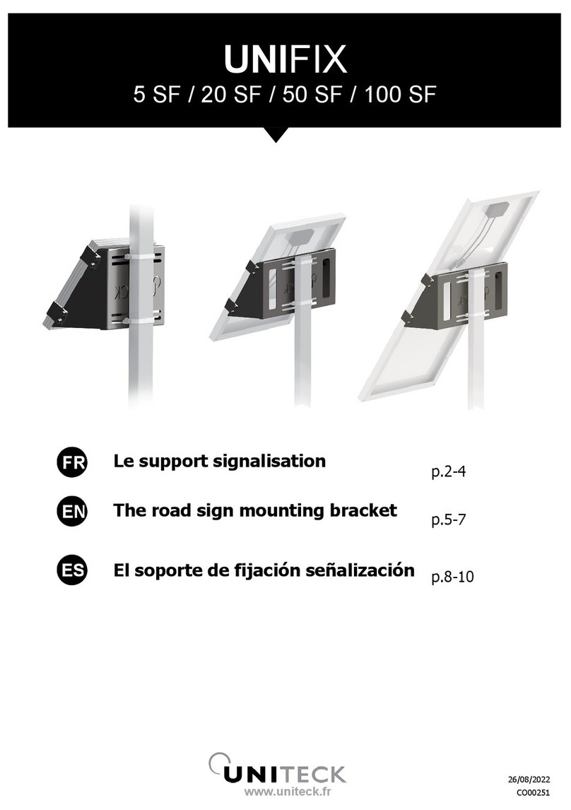 Uniteck UNIFIX 5 SF Installation