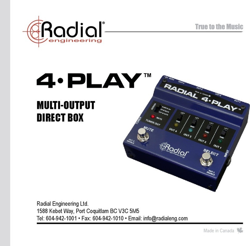 Radial Engineering 4-PLAY User manual