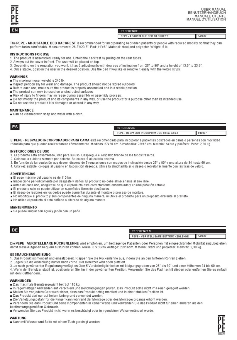 PEPE P40007 user manual