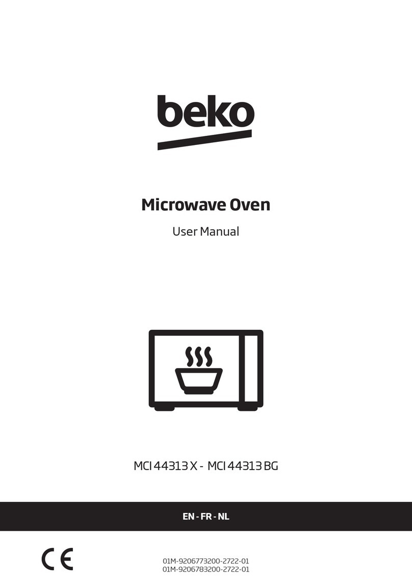 Beko MCI 44313 X User manual Beko MCI 44313 X User manual
