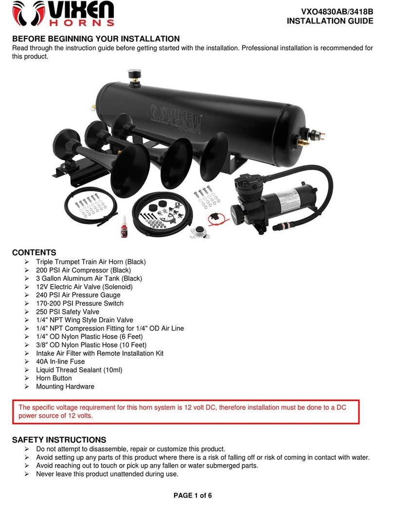 Vixen Horns VXO4830AB/3418B installation guide