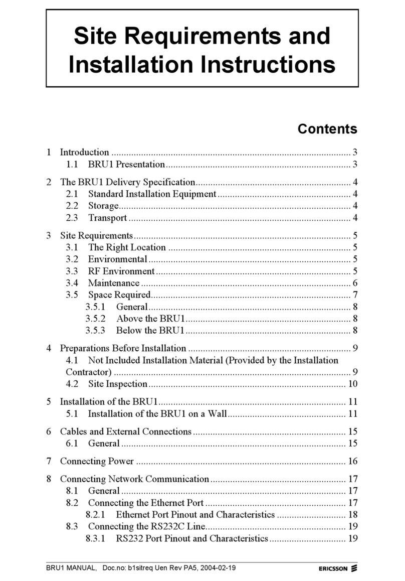 Ericsson BRU1 User manual