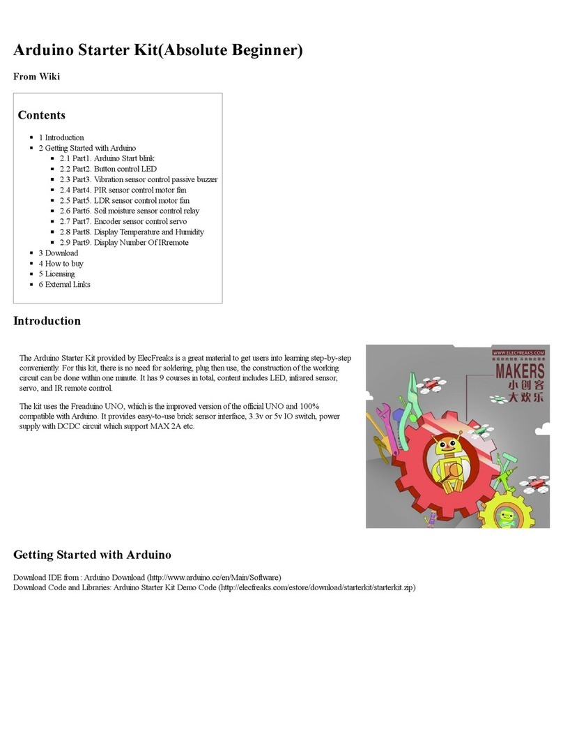 Elecfreaks Arduino Starter Kit User manual