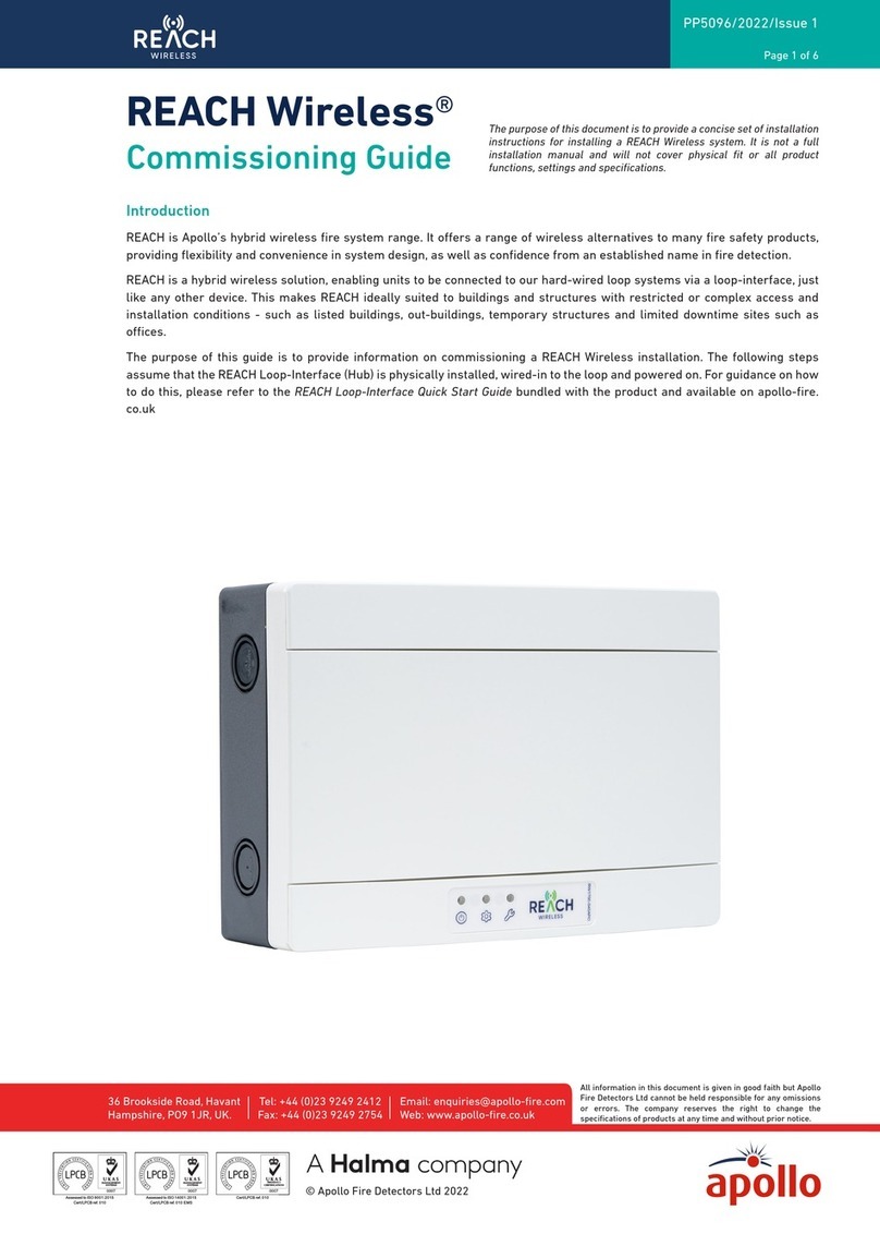 Halma apollo REACH User manual