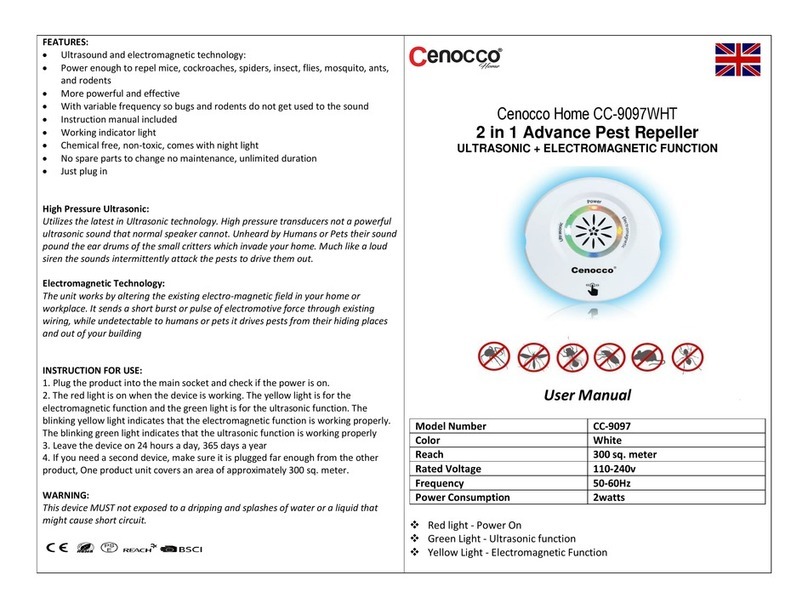 Cenocco CC-9097WHT User manual