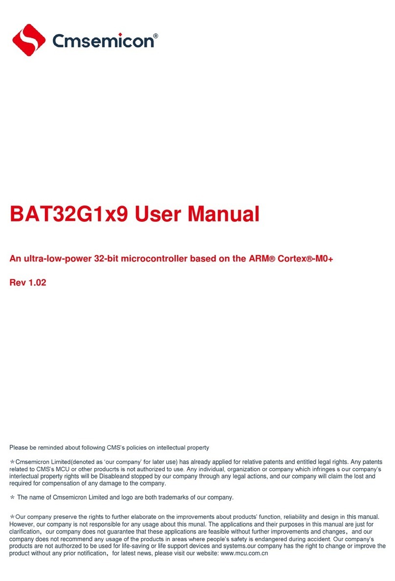 Cmsemicon BAT32G1 9 Series user manual