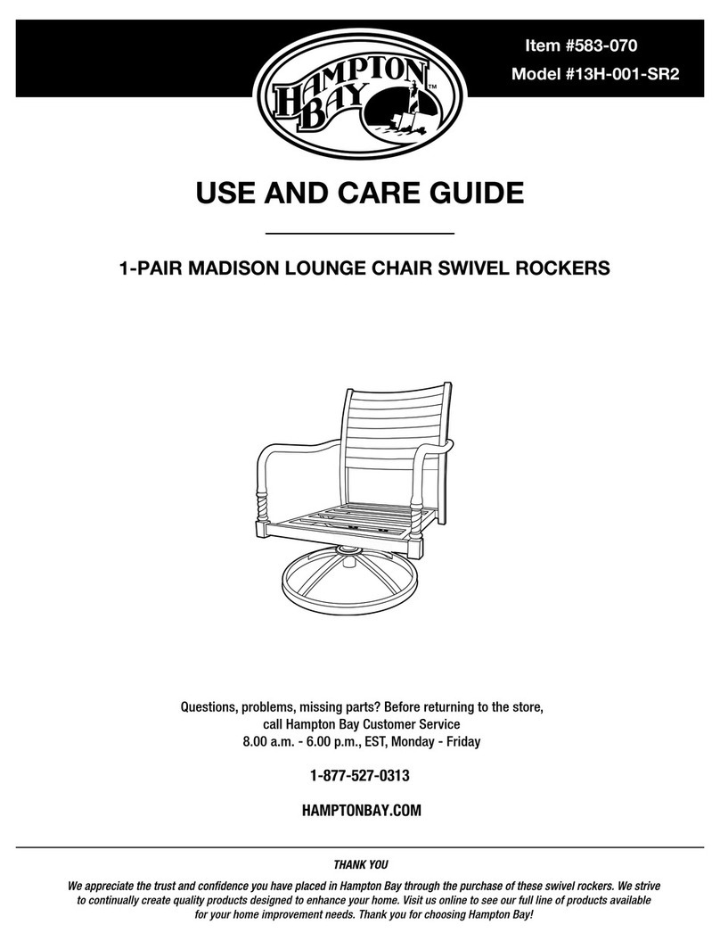 HAMPTON BAY MADISON 13H-001-SR2 Use and care guide HAMPTON BAY MADISON 13H-001-SR2 Use and care guide