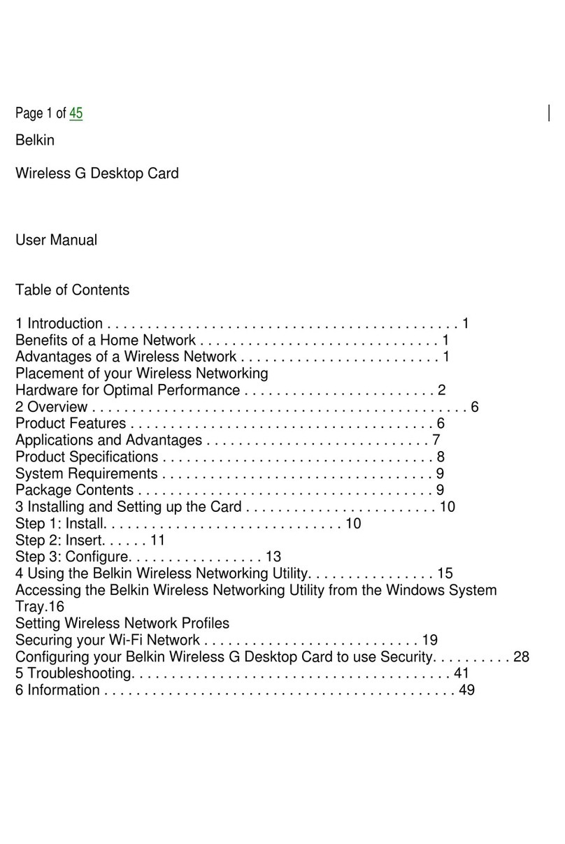 Belkin F5D7000F User manual