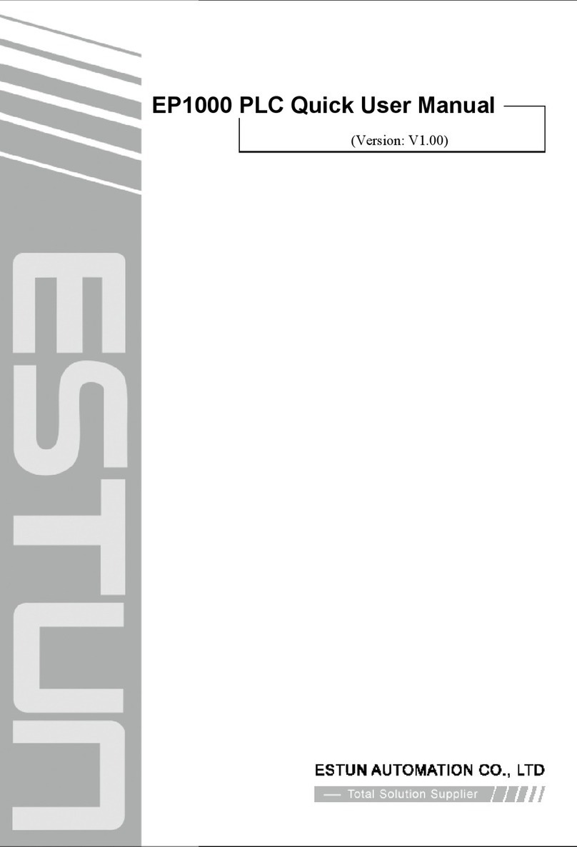 Estun EP1000 PLC Owner's manual