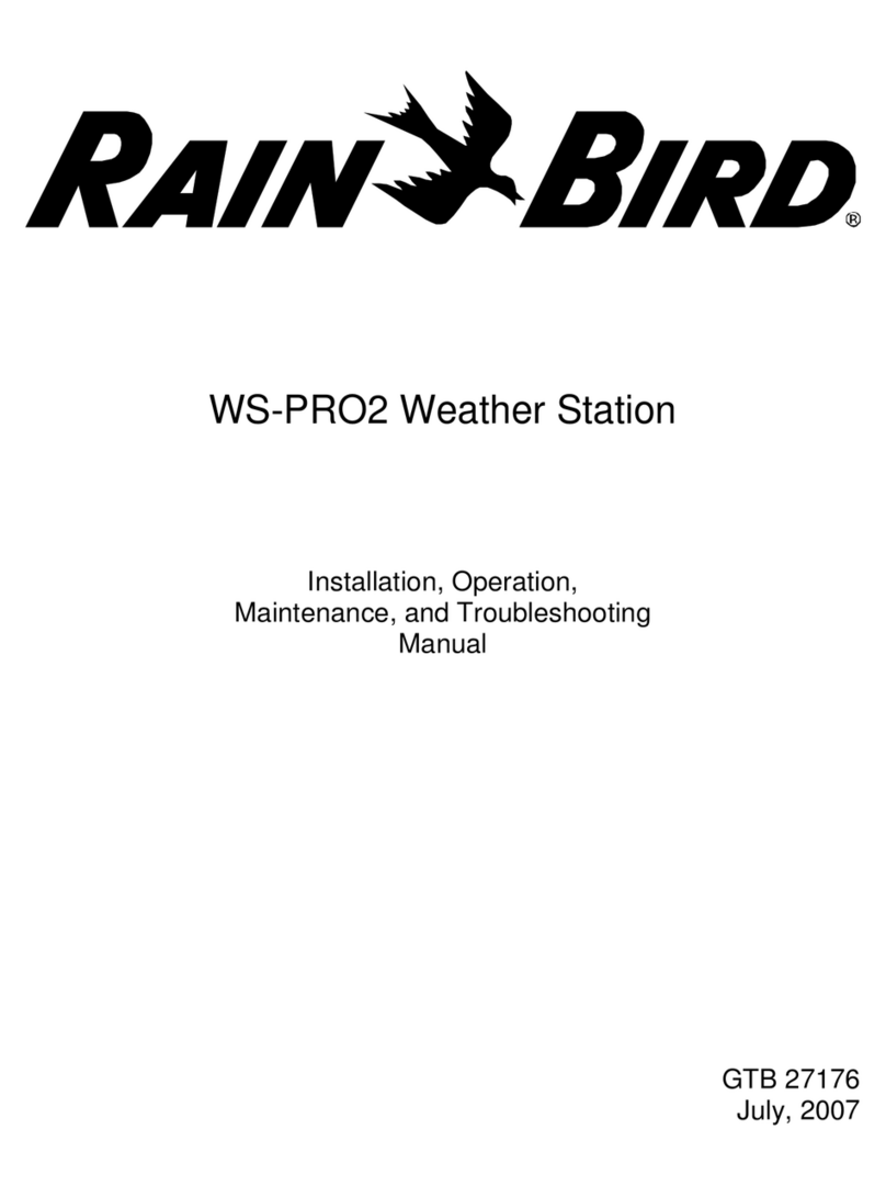 Rain Bird WS-PRO2 Operating instructions