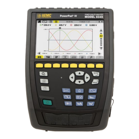 AEMC instruments PowerPad IV 8345 User manual AEMC instruments PowerPad IV 8345 User manual