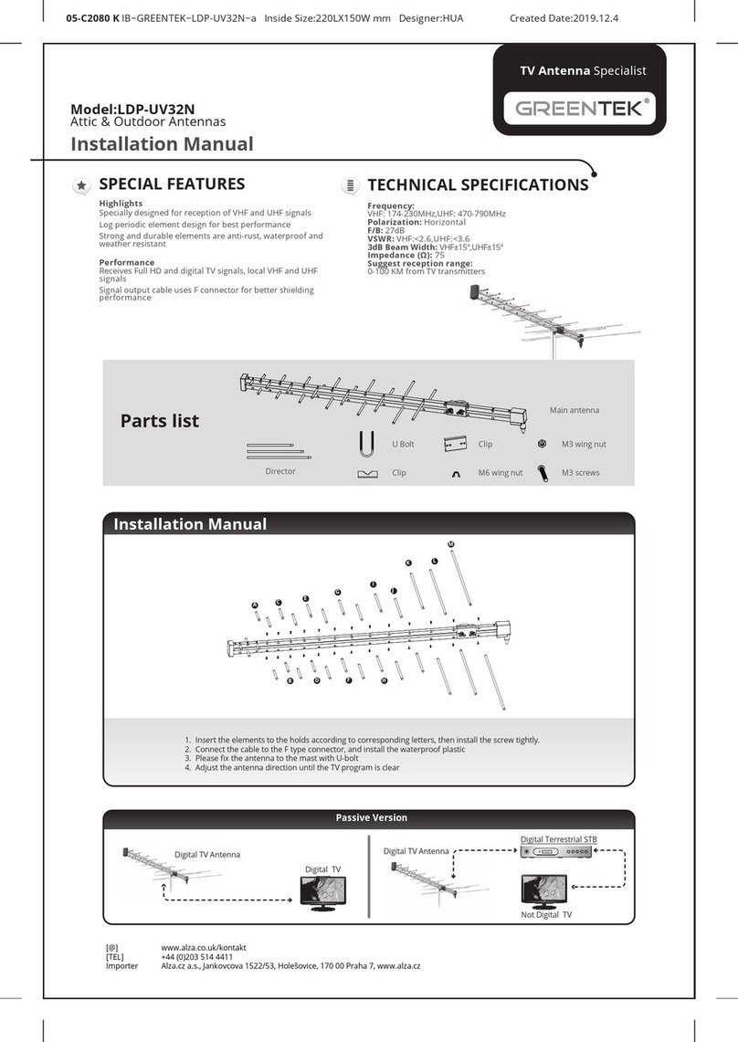 Greentek LDP-UV32N installation manual