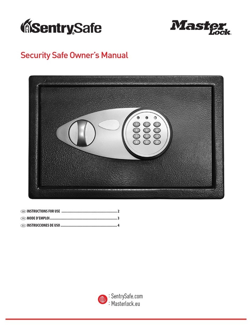 Masterlock SentrySafe X105P User manual
