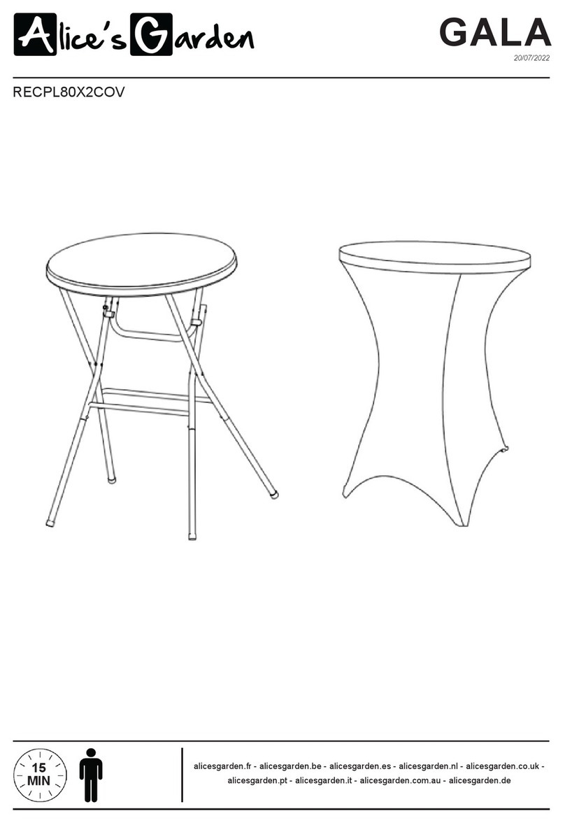 Alice's Garden GALA RECPL80X2COV User manual