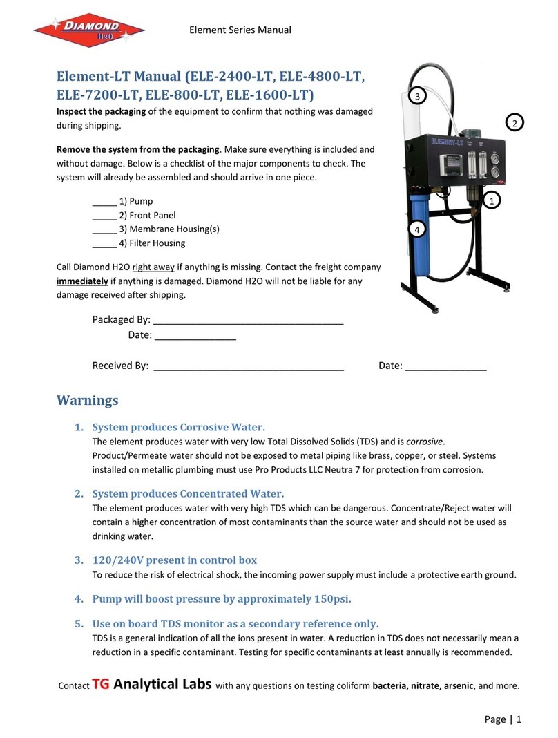 Diamond H2O Element LT Series manual