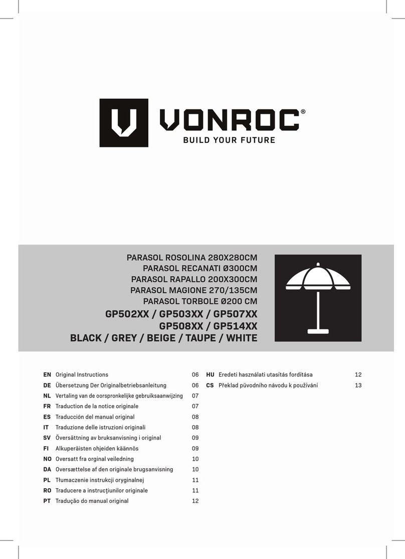 VONROC ROSOLINA GP502 Series Original instructions