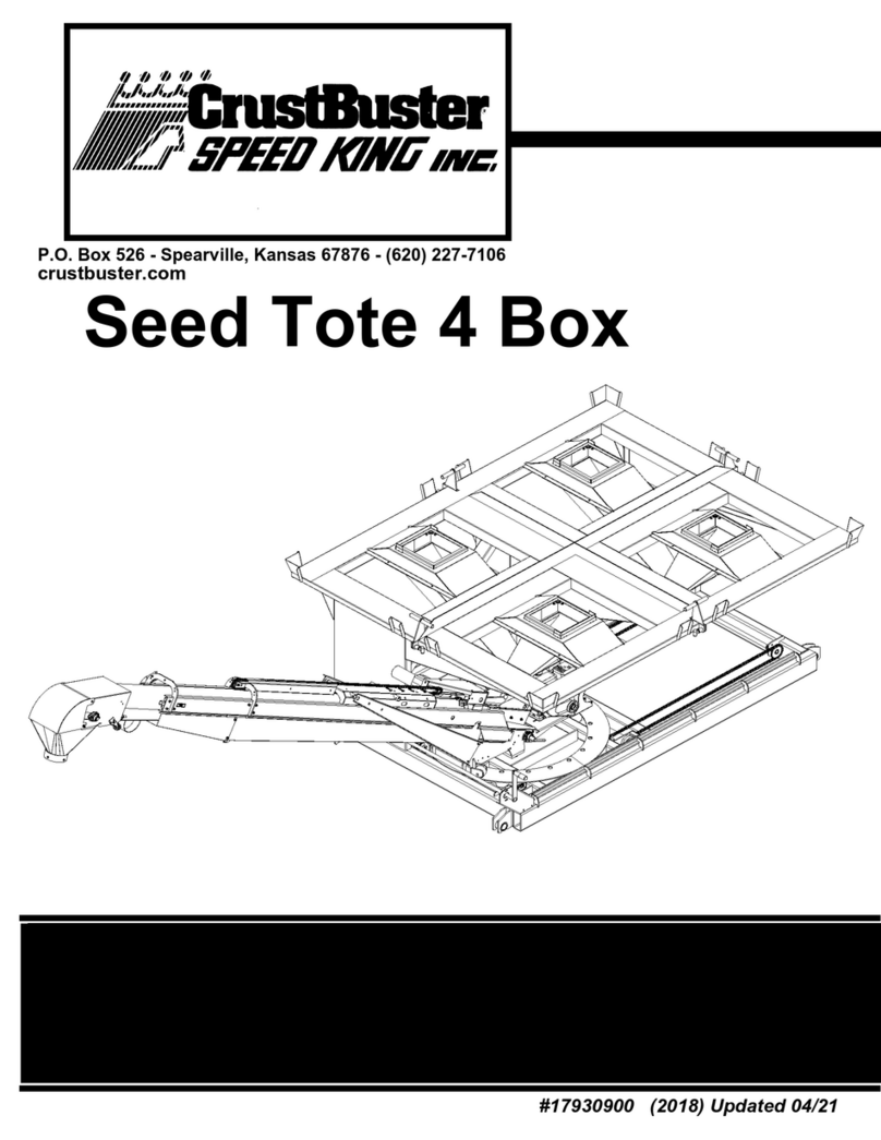 CrustBuster Speed King Seed Tote 4 Box Operator's manual