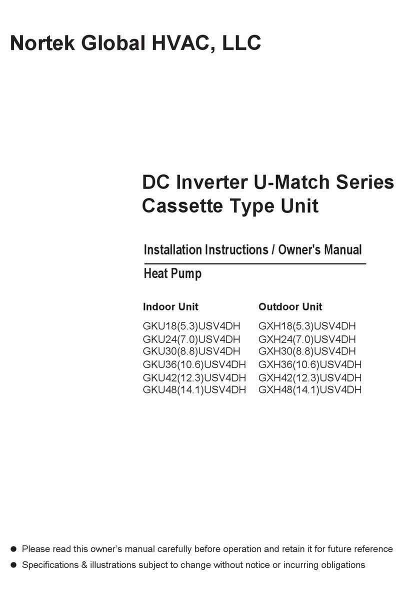 Nortek GKU18USV4DH Service manual Nortek GKU18USV4DH Service manual