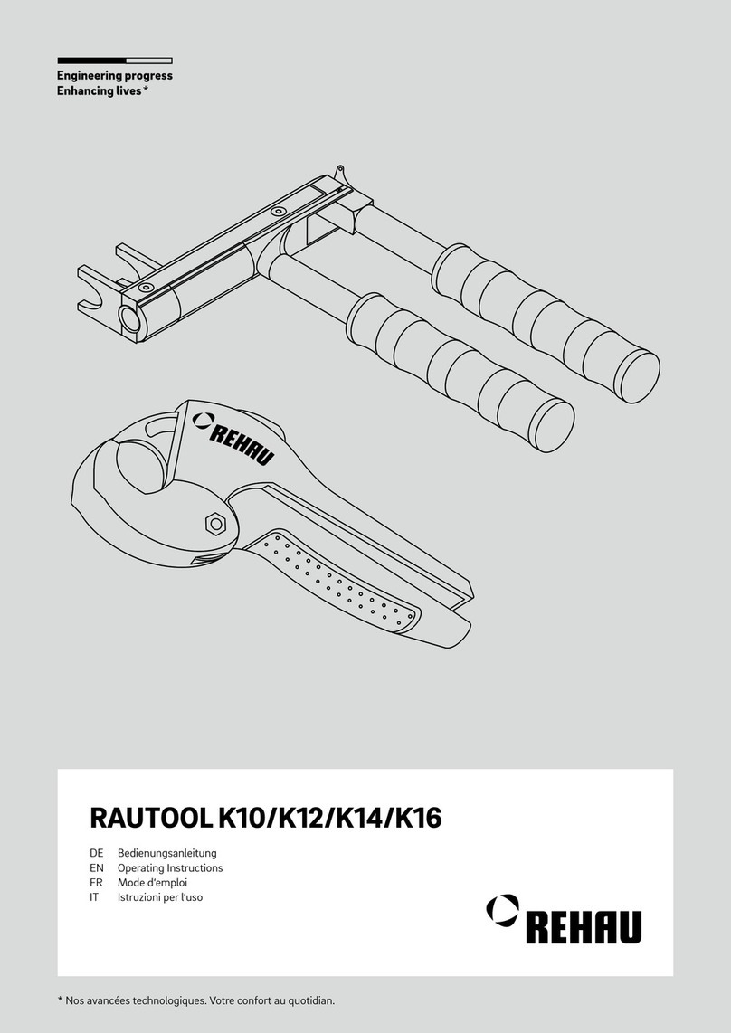 Rehau RAUTOOL K10 User manual