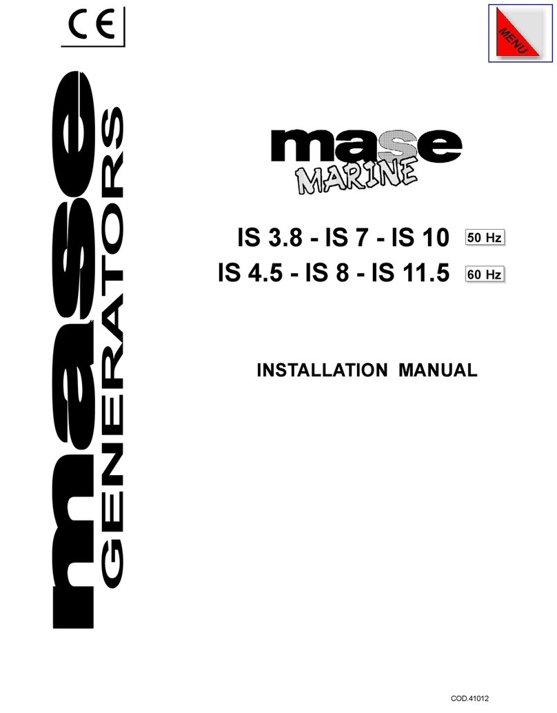 Mase Generators IS 3.8 User manual