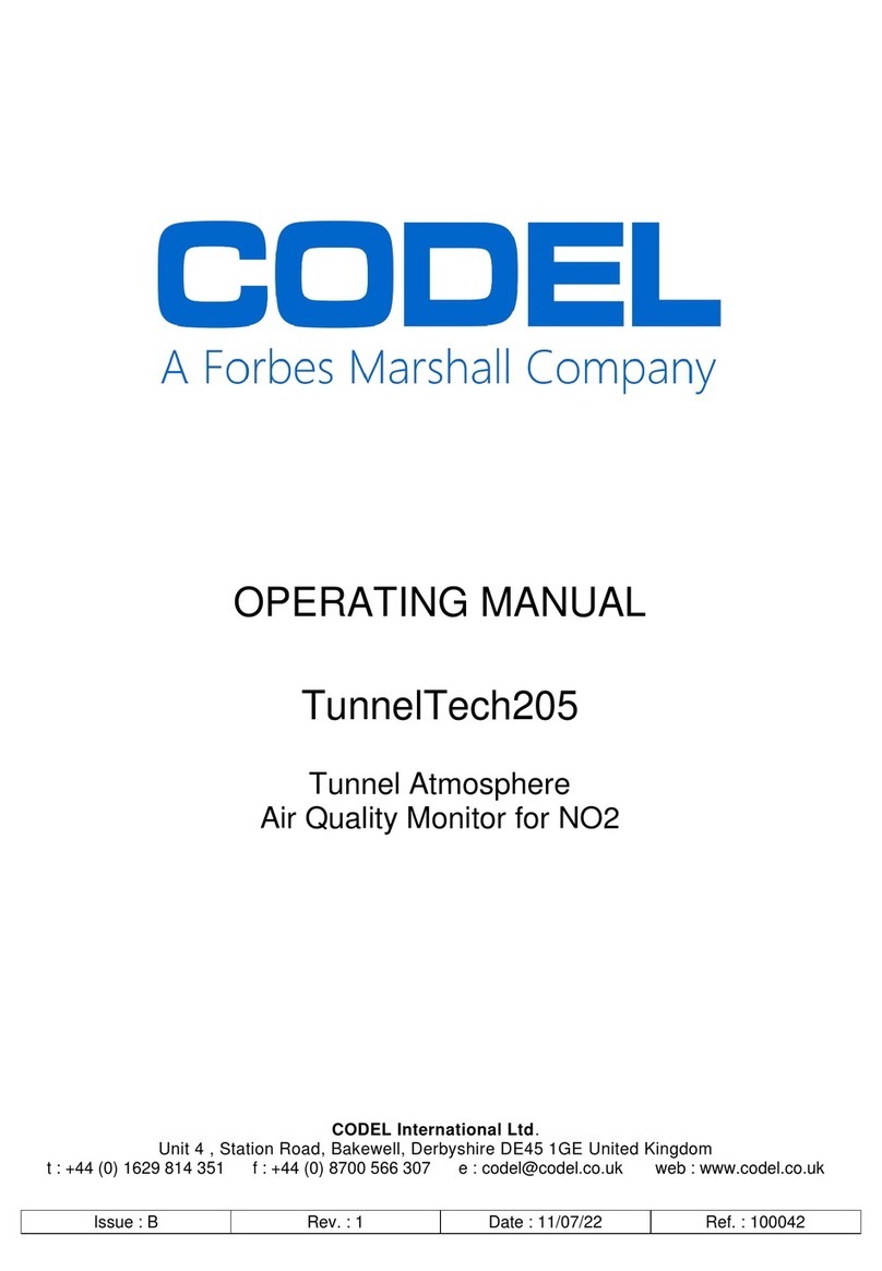 Forbes Marshall CODEL TunnelTech205 operating manual