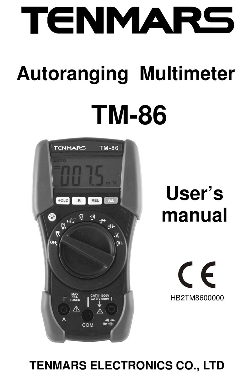 Tenmars TM-86 User manual