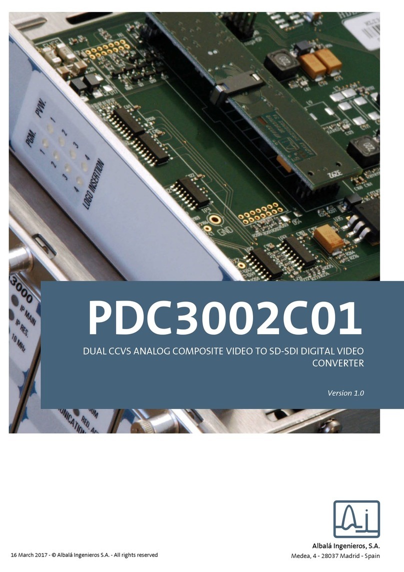 Albalá Ingenieros PDC3002C01 manual