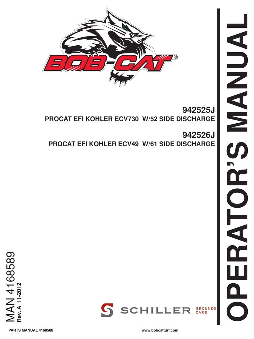 Schiller Grounds Care BOB-CAT 942525J Operator's manual