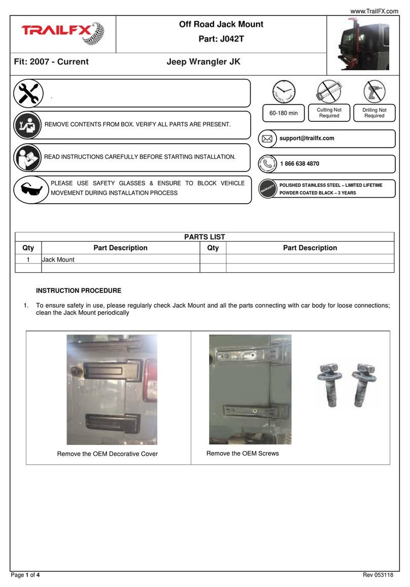 TrailFX J042T instructions
