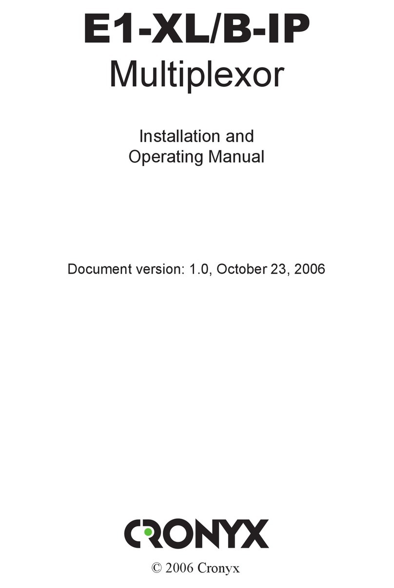 Cronyx E1-XL/B-IP User manual