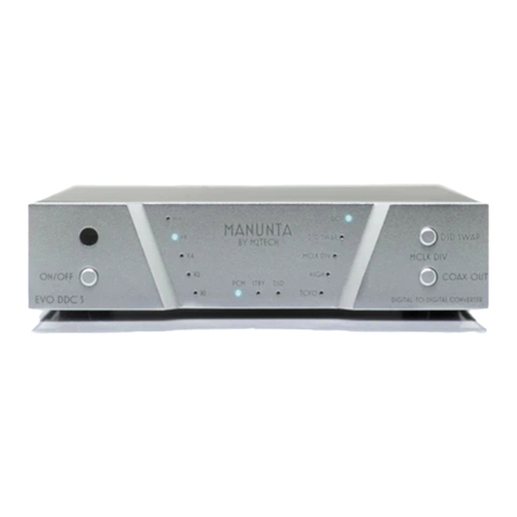 M2TECH MANUNTA EVO Phono 3 User manual