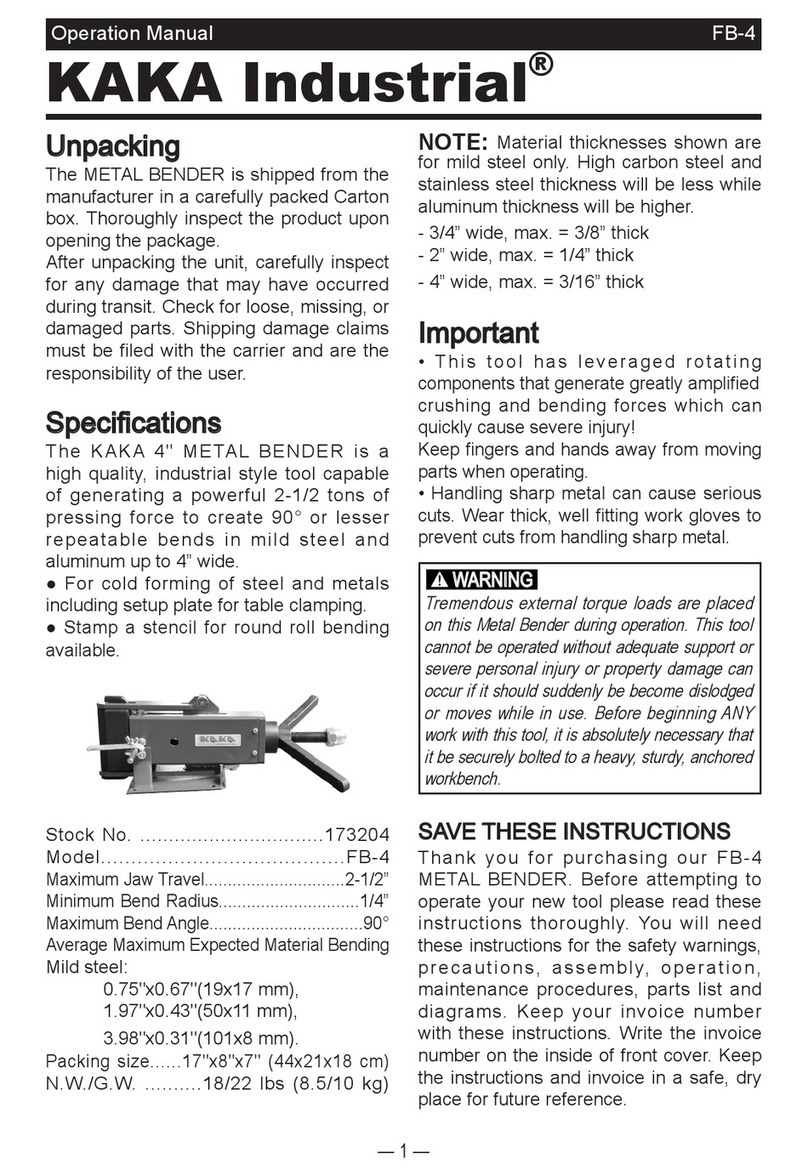 KAKA Industrial FB-4 Operation manual